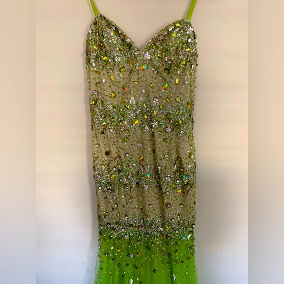 TERANI COUTURE HEAVY BEADED PROM/FORMAL DRESS - Picture 3 of 10